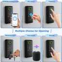 WiFi Bluetooth Keypad Door Lock with Handle,Keyless Entry Door Lock, Electronic Digital Keypad Deadbolt with App, Keyless Entry Fingerprint Lock Auto Lock, Front Smart Door Handle Sets