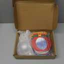 Threehoney 24 Pack Christmas DIY Snow Globe Craft Kit for Kids 3D Shaking Snow Globe Hanging Ornament for Xmas Tree with Glitter Sequins Papers 3D Half Balls and Cards(Mixed Colors)