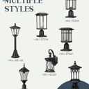 Solar Wall Lights Outdoor, Solar Dusk to Bawn Lights with LED Light Source, Waterproof Porch Lights Outdoor for Front Yards, Backyards, Porch, Garages, HS165S-1