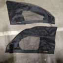 Pigenius Front Window Sunshade for Chevrolet Silverado/ GMC Sierra 2014-2018, Side Sun Shades(Pair) with Mirror Cutout, Keep Interior Cool, Magnetic Bottom, Nylon Velcro Install, UV Heat Block