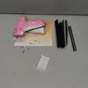 Stitch for Clothes - Handheld Stitch Quick Clothing Fixer - Tagging - Includes 6 Needle, 1000 Black Fasteners & 1000 White Fasteners (Pink/Orange)