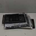 EASEPRES Desk Hanging File Organizer with 10 Folders, Mesh Metal Letter-Size Desktop File Holder Box for Filing Folder Storage Basket, 2 Pack Black, 12.2 x 9.45 x 5.45 inches