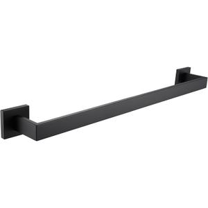 20 Inche Black Towel Bars for Bathroom Wall Mounted, Matte Black Bath Towel Racks Stainless Steel Total-22 Towel Rails for Kitchen Cabinet Towel Holder Towel Hanger Towel Rods, A8804MB-5P1