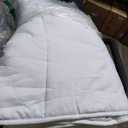 Reversible Lightweight Microfiber All Season Comforter Blanket, 98"x120", White
