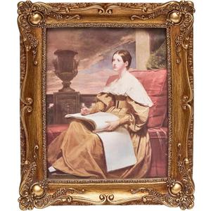 8x10 Vintage Picture Frame Gold, 8 by 10 Antique Picture Frames with Glass Front, Ornate Baroque Frame, Tabletop & Wall Hanging, Photo Display, Gold