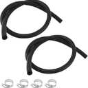 2PCS 27232 11/32"x36" Car Brake Booster Vacuum Hose Kit 300PSI with Clamps,Soft Power Brake Vacuum Lines Automotive as Replacement,Essential Brakes Booster Vacuums Hose Automotive Parts