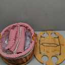 Family Picnic Basket for 4 with Table and Blanket Collapsible Cooler Bag Insulated Picnic Set for Beach Picnic Hamper Picnic Date Essentials for Outdoor Picnic Accessories