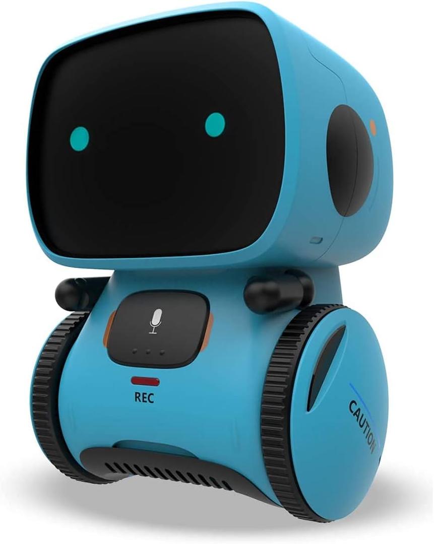 KaeKid Robots for Kids, Interactive Smart Robotic with Touch Sensor, Voice Control, Speech Recognition, Singing, Dancing, Repeating and Recording, Robot Toy for 3 4 5 6 7 8 Year Old Boys Girls (Blue)