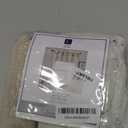 Lush Decor Linen Button Farmhouse Valance Curtians 52"W x 18"L Linen - Linen Valances For Windows - Kitchen Curtains Valances - Bathroom Curtain