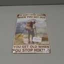 Vintage Hiking Tin Sign for Home Decor - Inspirational Wall Art for Nature Lovers - Retro Metal Plaque for Garden, Bathroom, or Classroom - Perfect Gift for Outdoors Enthusiasts - 12x8 Inches