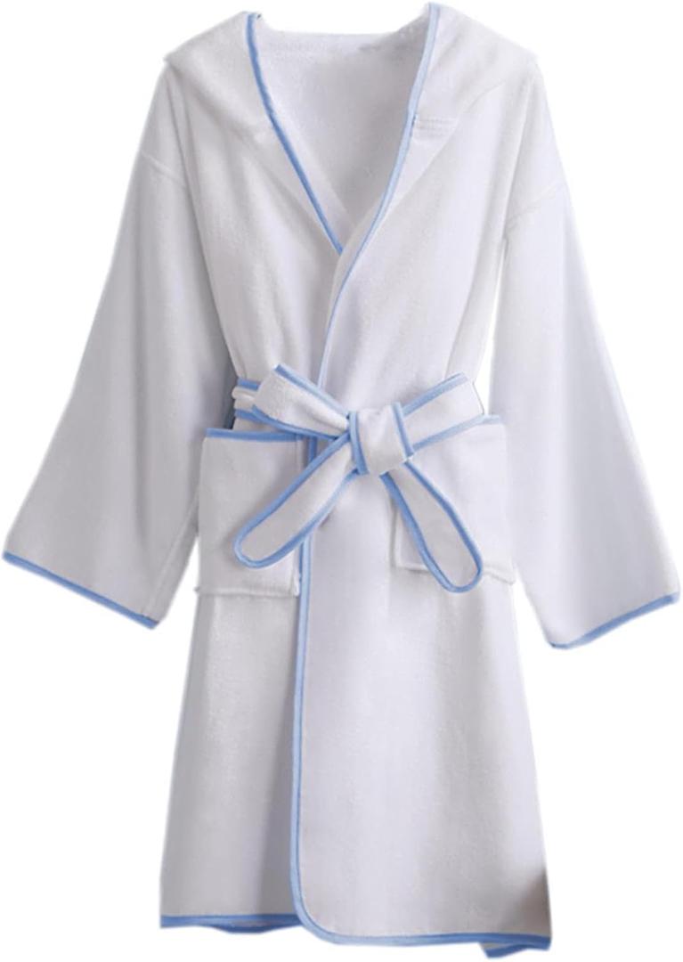 Umeyda Boys Girls Bathrobe Soft Towel Hooded Robe Kids Terry Cloth Cotton Robes, 3-12 Years