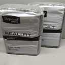 Depend Real Fit Adult Diapers, Incontinence Underwear for Men, Disposable, Maximum Absorbency, Large/Extra Large, Black, 52 Count (2 Packs of 26) 