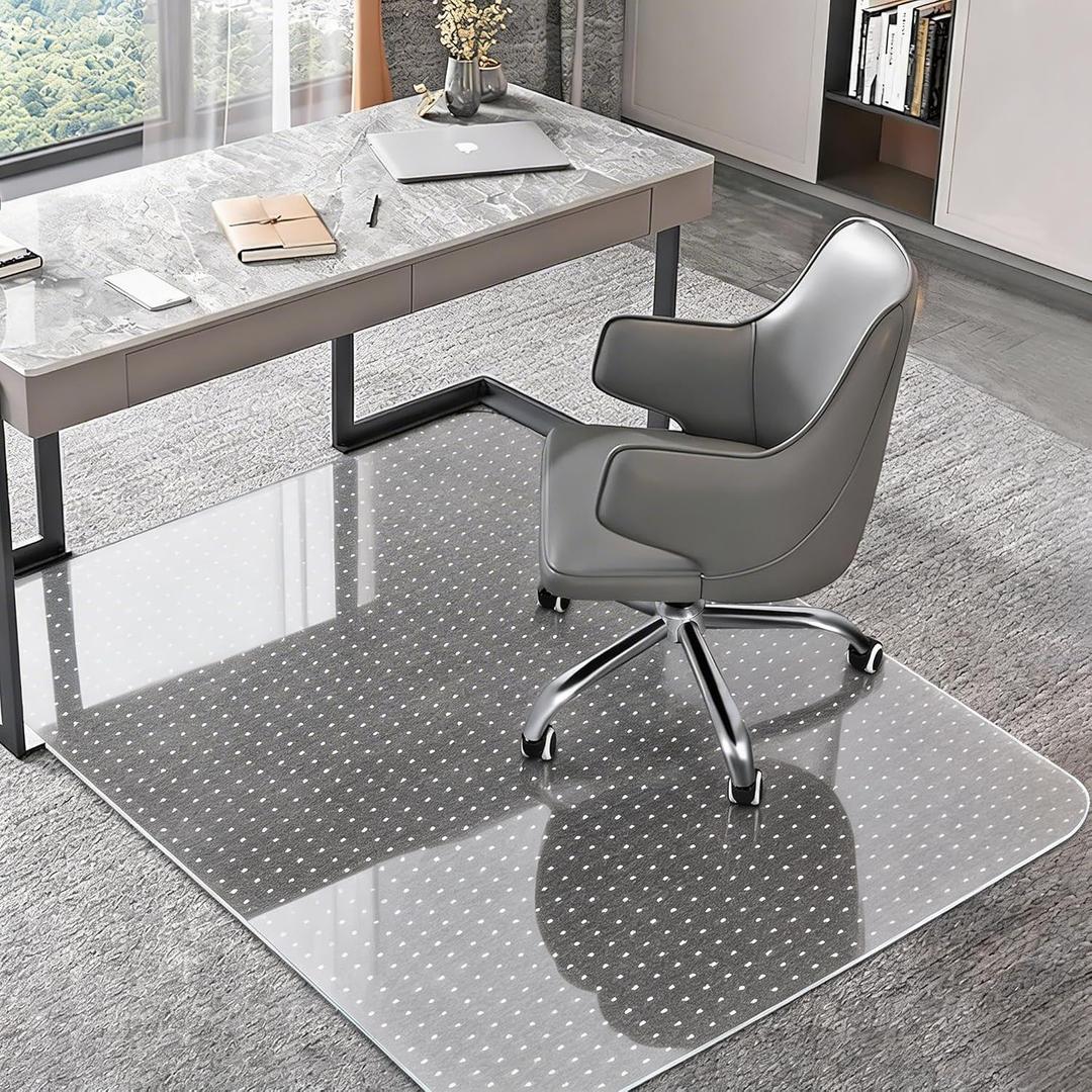 Office Chair Mat for Carpet, 30" x 48", Clear, 48" X 30" Rectangle