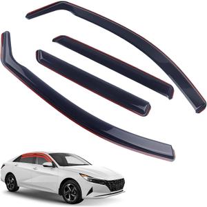 in-Channel Rain Guards 4-Piece Compatible with 21-25 Hyundai Elantra