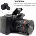 SOLUSTRE Cameras Digital Camera Portable 16x Zoom Video Camcorder Photography Telephoto Camera 4k Video Camera