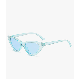 Retro Vintage Narrow Cat Eye Sunglasses for Women Clout Goggles Plastic Frame