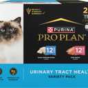 Purina Pro Plan Urinary Tract Health Pate Cat Food Variety Pack, Ocean Whitefish And With Salmon Entrees - (Pack of 24) 3 oz. Cans