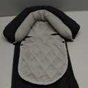 Pro Goleem Car Seat Head Support Infant, Soft Infant Car Seat Insert, 2 in 1 Carseat Head Support for Newborn, Perfect for Car Seat, Stroller, Swing, Bouncer, Gray and Black