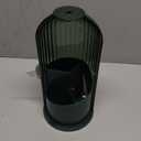 GAXmi Makeup Brush Holder with Lid Cosmetic Tools Organizer 360 Rotating Waterproof Dustproof Beauty Brushes Storage for Vanity, All Green