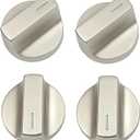 4 Pack Upgraded W11517331 Stove Knobs Replacement for Whirlpool Gas Stove Knobs W11117415 W10850027 W11458840 Compatible with Whirlpool WEE745H0FS0 WEC310S0LS1,WEE515S0LZ1Oven Top Range Cooktop Knobs