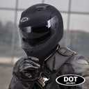 DOT Flip up Modular Full Face Motorcycle Helmet Dual Men Women Visor Motocross, L (59-60)