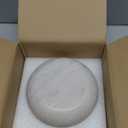 Travertine Decorative Bowls for Home Decor, Fruit Bowl for Kitchen Counter, Keys Bowl for Entryway Table, Large Candy Serving Bowl for Table Centerpiece Office Modern Home Decor (Light Gray) (White)