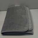 Grey Memory Foam Bath Runner Mat Long Narrow Bathroom Rug Microfiber Bathroom Carpet Non Slip Soft Absorbent Washable Bathrug,16" x 47"