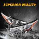 Halogen Headlight Compatible with Highlander LE Plus/LE 2014-2016