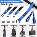 No Weights Needed Forearm Strengthener & Wrist Roller with Adjustable Resistance Bands, 2-in-1 Handle & Door Anchor for Forearm Strength Training, Ideal for Grip Strength, Chest, Core Workout