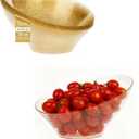BESTSTAR Clear and Gold Gliter Plastic Serving Bowls 8 Pack 20OZ  Angled Disposable Party Bowls for Chips, Salad, Fruit & Candy  Heavy Duty Clear Serving Bowls for Parties, Buffet, Christmas