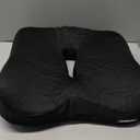 Memory Foam Seat Chair Cushion for Relieves Back Sciatica Pain Tailbone Pain Coccyx Degenerating Disc Orthopedic Osteoarthritis Prostate Cushion Low Back Pain Cushion Hip Shaping (Black mesh)