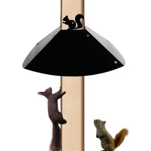 Metal Squirrel Baffle for 4x4 Post, 18 Inch Baffle for Bird Feeder, Outside Wooden Pole Mount Squirrel Guards for Bird Feeders to Deter Squirrels,Raccoons (4x4)
