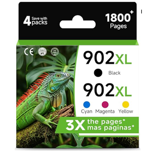 Inknova 902XL Black Ink Cartridges Compatible for HP 902 XL for 6978 6968 Printer 2 Pack HP902 HP902XL for OfficeJet Pro 6958 6970 6960 6975 6962 6950 6954 6951 6956 6961 6963 6964 6966 Printer