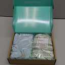 PurComfy Supersoft Pack and Play Sheets Fitted, Premium Bamboo Viscose Mini Crib Sheets, Pack N Play Mattress Sheets, Graco Playard Baby Sheets Neutral for Boys Girls, 5'' Deep Pocket 2-Pack (Slate & Sage)