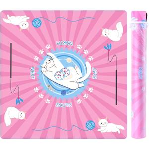 31.5''x31.5'' Mahjong Mat for Table, Mahjong Cloth Cover, Mahjong Tablecloth for Poker, Board Games Table Mat, Card Games, Tile Games, Dominoes (Cat) 31.5''x31.5'' Mahjong Mat for Table, Mahjong Cloth Cover, Mahjong Tablecloth for Poker, Board Games Table Mat, Card Games, Tile Games, Dominoes (Cat)