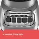 BLACK+DECKER PowerCrush Multi-Function Blender, 4 Speed Settings, Silver