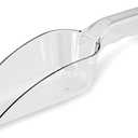 New Star Foodservice 34400 Polycarbonate Plastic Utility Ice Scoop, Clear, 12-Ounce