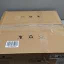 DLLT LED Ceiling Fan with Light: 20" Modern Low Profile Flush Mount Fandelier with App & Remote Control - Dimmable Black Bladeless Fan Light Fixture for Bedroom Kids Room Living Room