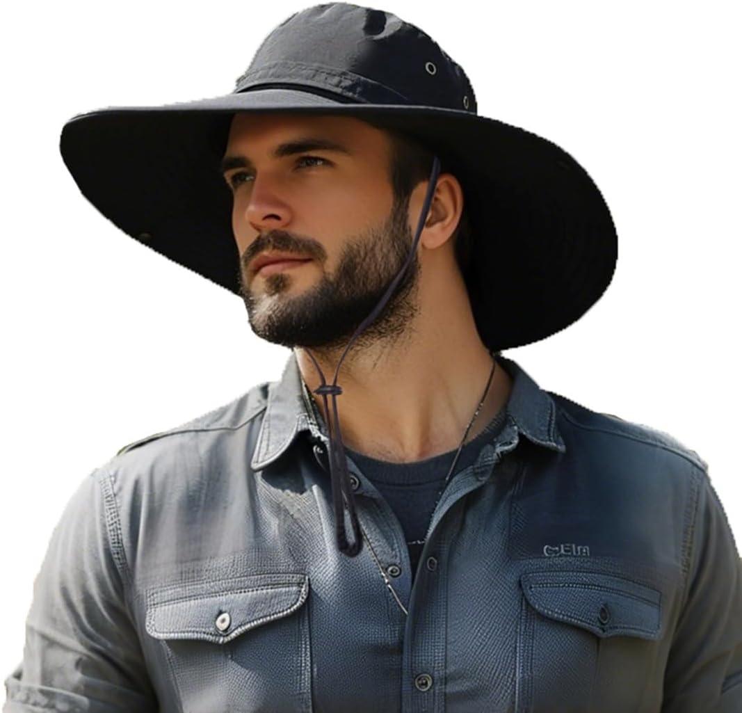 Super Wide Brim Sun Hat for Men/Women–UPF 50+ UV Protection, Large Bucket Hat for Fishing, Hiking, Gardening