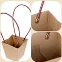 Pafeooui 20 Pack Paper Flower Gift Bags, Waterproof Bouquet Bags with Handles for Birthday, Wedding, Party Favors Brown 3.15x3.15x4.92 Inch