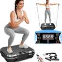 AoraPulse Vibration Plate Exercise Machine, Vibration Plate for Lymphatic Drainage Weight Loss, 400 Lbs Capacity Full Body Workout Vibrate Fitness Platform for Home Women Men