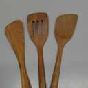 FAAY 3-in-1 Wooden Spatulas, Kitchen Utensils, Cooking Utensil, 100% Healthy Utensils from High Moist Resistance Teak, Eco-Friendly Wood Spatula for Non Stick Cookware