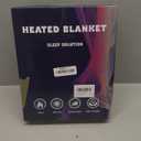 MAXEVE Heated Blanket Electric Throw 50"x60" Soft Double Sided Sherpa Heating Blanket with 8 Fast Heating Levels & 1-8H Auto-Off,Over-Heat Protection,Machine Washable,ETL Certification,Christmas Red (Wine)