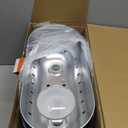 DXOPHIEX 15 inch Dual Reptile Light Fixture, Max 150W Dual Reptile Heat Lamp Fixture with 100W UVA UVB Sun Light & Ceramic Heat Emitter,Double Dome Lamp for Terrarium and Tortoise Habitat