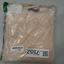 Trendy Queen Women's 2 Piece Matching Lounge Set Long Sleeve Side Ruching Top Wide Leg Drawstring Pants Set with Pockets (Large, Almond)