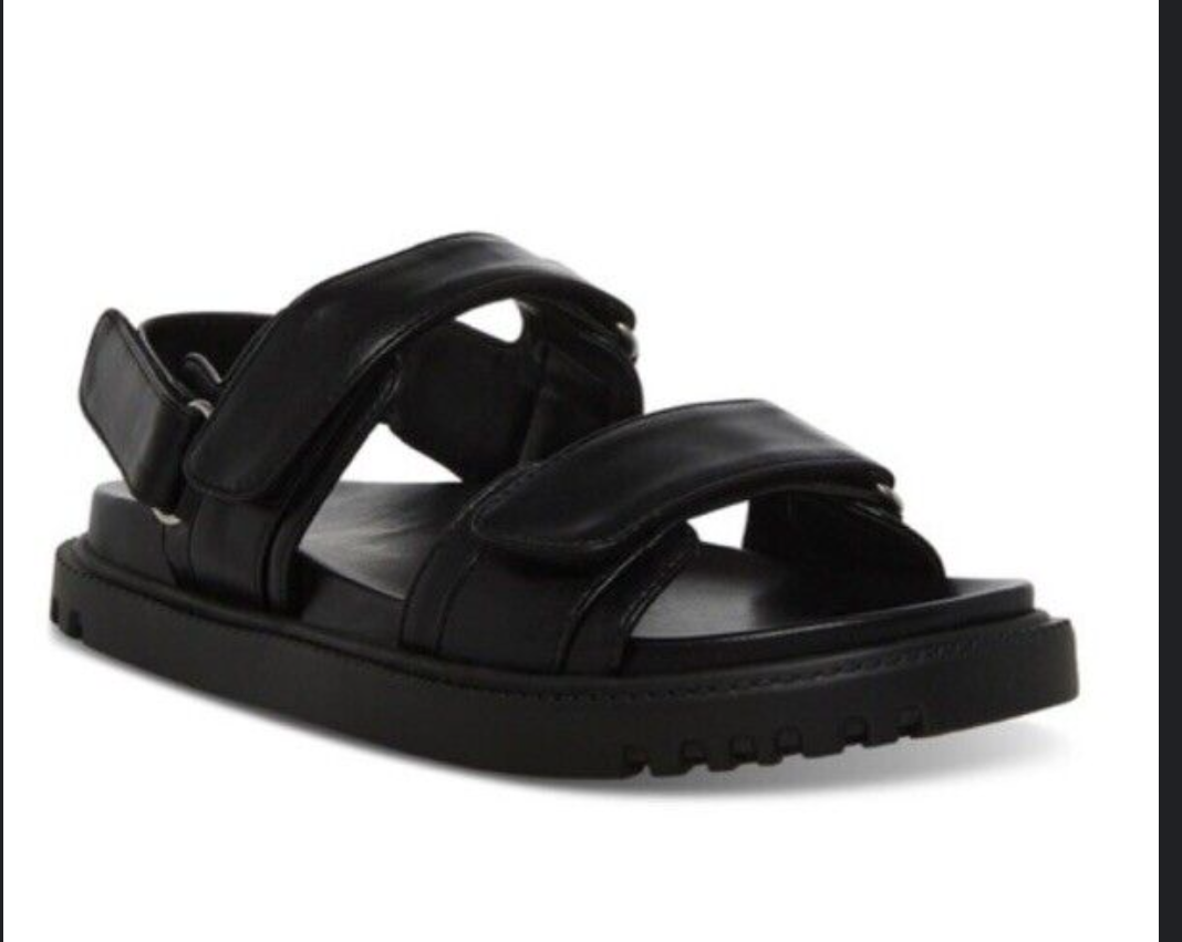 Madden Girl Amore Footbed Sandals Black Size 3