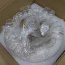 Semi Flush Mount Ceiling Light Fixture, 11in Clear Glass Vintage Light Fixtures Ceiling for Hallway Kitchen Foyer Entryway Bedroom, E26 Base