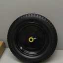 4.80/4.00-8" Tire Flat Free 14.5" x 3.2" (1Pcs) Universal Solid Wheelbarrow Tire with 5/8 Bearings 3 -7 Hub Centered, for 4.80/4.00-8, 3.50/2.50-8, 4.00-6 Wheelbarrow Wheels