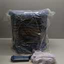 RealSmart Electric Fireplace Heater 22 in Freestanding Fireplace Stove Infrared Fireplace with 3D Flame Effect Remoted Control, Timer, Overheating Protection (Blue)