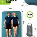 4" Thick Self Inflating Sleeping Pad with Foam, Air Camping Mattress,Innovative Y-Shaped Telescopic Structure,High R-Value and Portable Double Camping Mats for Camping, Full